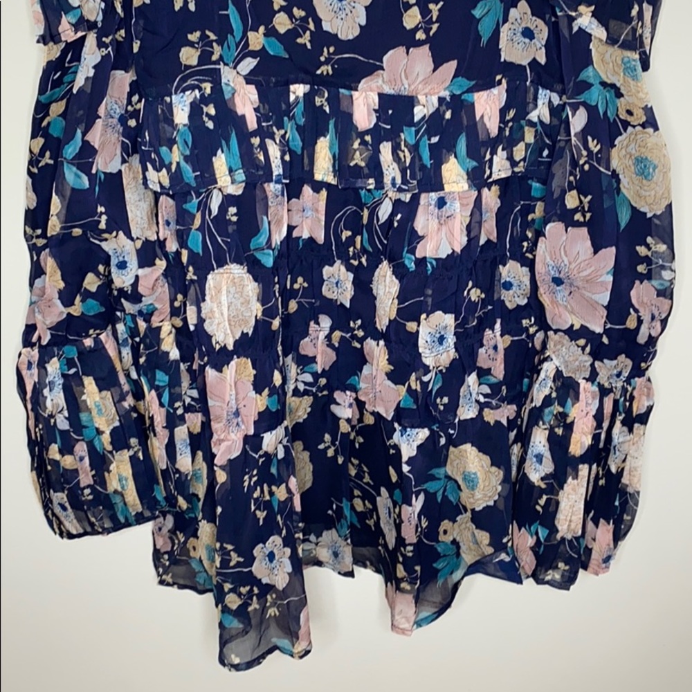 Foxiedox Brylee cold shoulder floral mini dress size L - Picture 11 of 16